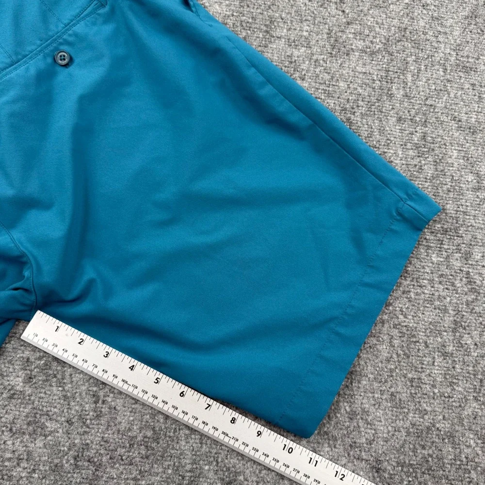 J.Lindeberg Eloy Golf Shorts Size‎ 38 Teal Blue Performance Active Flaw Men's